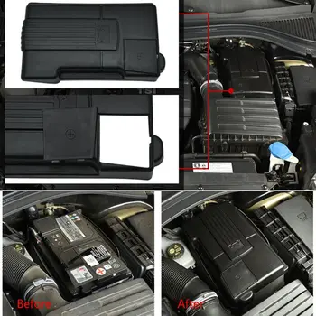 1 Pc Auto Motor Avtomobila Baterije Dustproof Zajemajo Negativne Elektrode Nepremočljiva Zaščitna Pokrova Primeru Za Volkswagen Tiguan L
