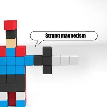100/200Pcs Pisane Magnet Kocka Otrok Magnetni DIY Model gradniki Izobraževalne Matematike Igrače Za Otroke, Darila za Rojstni dan