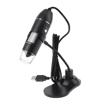 1000X 8 LED Digitalni USB Mikroskop Microscopio Lupo Elektronski Stereo USB-Endoskop Fotoaparat s Stojalom Imetnik U4LB