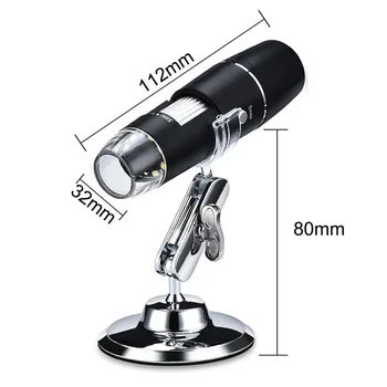 1000X Digitalni Mikroskop, Wifi Mikroskopom Lupo Kamera 720P Stojalo Wifi Mikroskopom Brezžični Povečava Endoskop