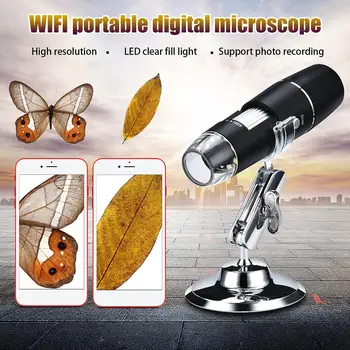 1000X WIFI Digitalni 1000x Mikroskopom Lupo Kamera za Android, ios (iPhone, iPad 8LED Lupo WIFI Odkrivanje Fotoaparat