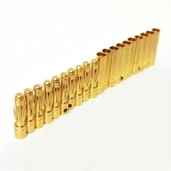 10pair 5 mm 5,5 mm 6 mm 6,5 mm, 8 mm pozlačeni Bullet Plug High Current Banana Priključek za RC Lipo