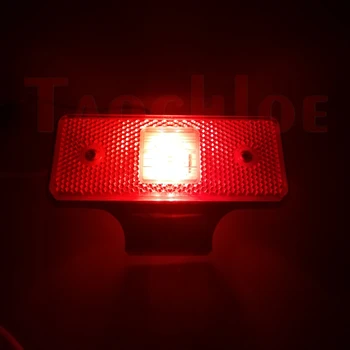 10Pcs 12V 24V LED Strani Marker Luči Tovornjak Priklopnika Traktor Potrditev Svetilke smerokaze Znak, ki Teče Svetlo Rdeča Bela Rumena
