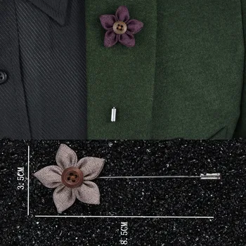 10pcs Nov modni river pin obleko boutonniere tkanine preja pin gumb cvet broches ovratnik zatiči futaba dolg pulover nakit