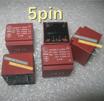 10pcs/veliko vhod 230V izhodna dvojno 12V 3 vrstice 0,5 W ultra majhen pečat transformator brez obremenitve 18V