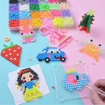 12000pcs 30 barv 5mm Ponovno Kroglice Puzzle Kristalno DIY Vodni curek Kroglice Set Žogo Igre 3D Ročno Magic Igrače Za Otroke