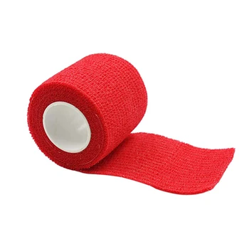 12pcs rdeče barve povoj roll self-sprijetega povezovalni trak močne športne zapestje trak samolepilni za tatoo kritje dodatki