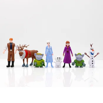 1set Zamrznjeno 2 Snow Queen Elsa Ana PVC Dejanje Slika Olaf Kristoff Sven Anime Lutke Figurice Otroci Igrače Otrok Darilo