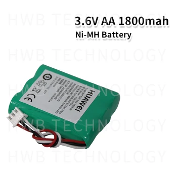 2 KOS/veliko Čisto nov AA 3,6 V 1500mAh baterija za polnjenje Ni-MH Akumulatorske Baterije S Čepi Za Brezžični Telefon Baterij Brezplačna Dostava