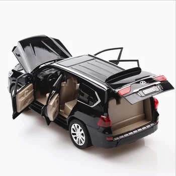 2020 novo 1:24 lexus LX570 zlitine potegnite nazaj modela avtomobila diecast kovinskih igrač vozila z zvokom, svetlobo, 6 odprta vrata za otroke darilo