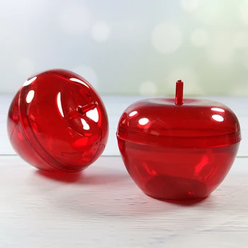 20pcs Plastičnih Apple Posode, Igrače, Chocolate/bonboniera Poroko Uslug Posoda Mala Boxs Za Bonbone, Rojstni dan Darilo Uslug
