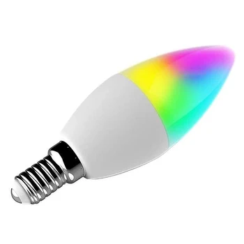 2Pcs WiFi Smart LED Luči Alexa Glasovni Nadzor RGBCW Tabela Žarnica E14 namizne Svetilke Vmesnik TUYA Smart Življenje