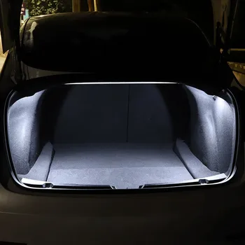 2pcs Za Tesla Model 3 X S-2018 dodatno Opremo za Avto LED Vrata Luči Trunk Boot Footwell Svetilke, Škatle za Rokavice Lučka Osvetlitev