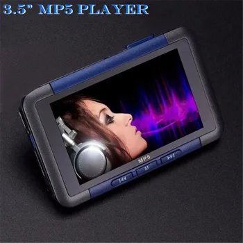 3.5 palčni LCD HD MP5 Predvajalnik Video Music Media MP4 Predvajalnik, FM Radio, 1280 x 720 Podpora MP3, AAC, WMA, WMV FLAC MIC Snemanje,Reža za TF