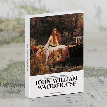 30 Kos/Set William Waterhouse Oljna slika, Dopisnica INS Slog Voščilnice DIY List Dekoracijo darilno Kartico