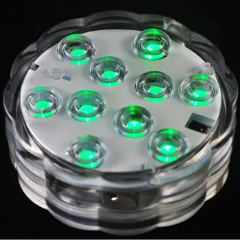 4 Kos / Veliko Podvodnih led Luči Baterije Poročno Dekoracijo Mini LED Sumergible LED Luči