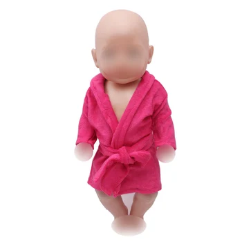 43 cm baby lutke obleko novorojenčka kopalni plašč za dom Otroška igrače obleko fit Ameriški 18 inch Dekleta lutka f260