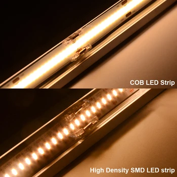 5pcs 10 mm COB LED Trak Svetlobe Priključek za Eno Barvo, 30~600 Led Visoko Gostoto IP20 2pin LED Konektorji