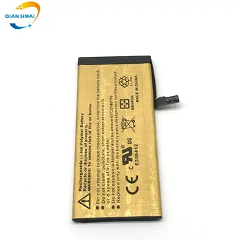 5PCS Za iPhone 7 7G, Visoko Zmogljivost Zlato Li-ion Polymer Notranje Baterije +kodo za Sledenje