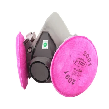 6200 Spray Barva Prah Masko respirator maske za obraz z 2091 Filter, ki bo Ustrezala Industriji Varnost Varnost Prah Dokaz Masko