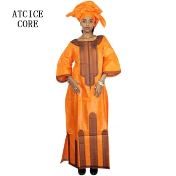 Afriške obleke za ženske novih afriških modno oblikovanje vezenje design obleke, kratke rapper z šal