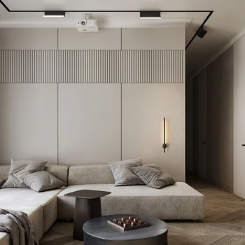 Aisilan led ustvarjalne dolg trak minimalističen stenske svetilke spalnica moderne Stenske Luči dnevna soba ozadju posteljne svetilke s stikalom