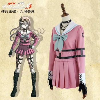 Anime Danganronpa V3: Ubijanje Harmonijo Iruma Miu Zajec Šoli Enotno Obleko za noč Čarovnic, Božič Cosplay Kostume obleko Kostume