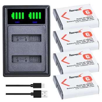 AsperX NP-BG1 NP BG1 NPBG1 Baterija + LED USB Dvojni Polnilec za Sony DSC-N1 DSC-T2 DSC-H9 DSC-H10 DSC-H20 DSC-H50 DSC-H55 DSC-H7