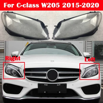 Avto Pregleden Lampshade Lučka Lupini Sprednji Žaromet Stekla Žarometov Kritje za Mercedes-Benz C-razred W205-2020