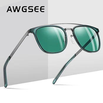 AWGSEE Letnik Aluminija sončna Očala za Moške Vožnje Polarizirana Objektiv UV400 Ogledalo Moška sončna Očala Ženske, Za Moške Oculos de sol