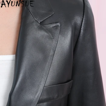 AYUNSUE Pomlad Jesen Ovčje kože Plašč Ženski Pravega Usnja Jakna Ženske korejski Obleki Modne Slim 2021 Chaqueta Mujer LW 08