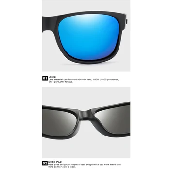 Blagovno ZNAMKO DESIGN 2020 Polarizirana sončna Očala Moških Tiskanja Okvir Moda Ogledalo Vožnje Ribolov Polaroid sončna Očala za Moške Moški UV400