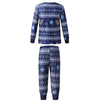 Božič starši-otrok, Pižame Družino More Ujemanje Oblačila z Dolgimi Rokavi Jeseni Pižame Sleepwear Zimo Božič Kombinezon Obrabe