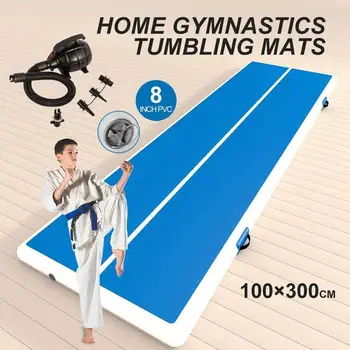 Brezplačna Dostava DWF PVC Zaprtih Šport Oprema, ki se Uporablja v Komercialne Gimnastika Gym Mat 3m Napihljivi Zračni poti Za Prodajo