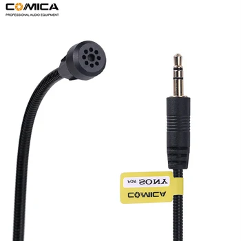 Comica CVM-M-O2 3,5 mm Lavalier Mikrofon Vsesmerni River Mikrofon za Sony Brezžični Mikrofon z Oddajnikom