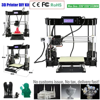 Ctc 2020 W5 3D Tiskalnika Reprap Prusa i3 DIY MK8 LCD 3d tiskalnik Drucker Impressora Imprimante Nadaljevanje Izpada Tiskanje
