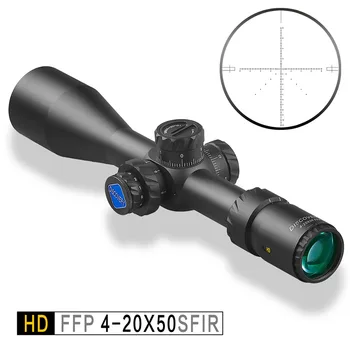 Dolge Razdalje Discovery HD 4-20X50 SFIR FFP Prvi Žariščnoravninski Detektorski Reticle Riflescope Lov Taktično Streljanje Optične Pogled Illumin