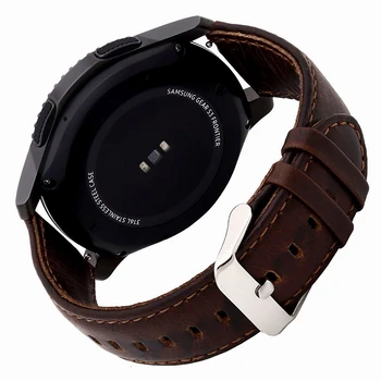 FOHUAS Nori konj usnje Watchband za Samsung prestavi s3 zapestje Pametno Gledati Band Povezavo Trak Zapestnica Povezave Watchband za iWatch