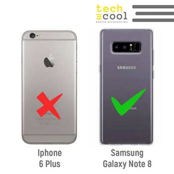 FunnyTech®Silikonsko Ohišje za Samsung Galaxy note 8 l prikrivanje, zelena