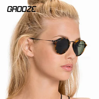 GAOOZE Krog Dame sončna Očala v Modi, Anti-glare sončna Očala UV400 Pregleden Ženska Očala Ženska sončna Očala LXD497