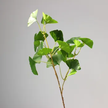 Ginkgo Biloba Leaf Maidenhair Dreves, Listje, Umetno Drevo Svile, Veje, Deblo, Poročni Vrt Korist Podružnice Dekoracijo