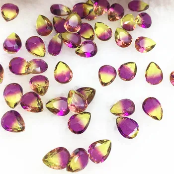 Goli Crystal, Postopno Spreminjanje Turmalin Kristalov Rainbow Barva 6*8 mm Solze Okrasnih Steklo, Kristal, Kamen Obleko Dekoracijo