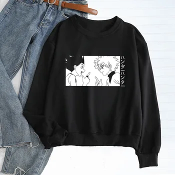 Gon in Killua Hoodies ženske Ulične Anime Hunter X Hunter Crewneck majica Puloverju Jeseni Leta 2020 ženska Oblačila