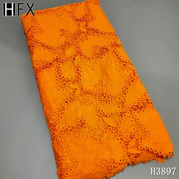HFX Spodbujanje Modi kabel čipke lepo belo guipure bombažne tkanine, čipke za dnevno obleko Nigerija afriške Čipke H3897