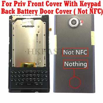 HKFASTEL Sprednji Pokrov Baterije Za Blackberry Priv Sprednji Okvir Ploščo Stanovanje s tipkovnico Nazaj pokrov Pokrov