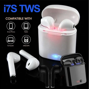 I7s TWS Brezžične Slušalke Bluetooth 5.0 Slušalke Šport Čepkov Slušalke Z Mikrofonom Moči Banke Za Pametni telefon Android, IOS ročaji očal