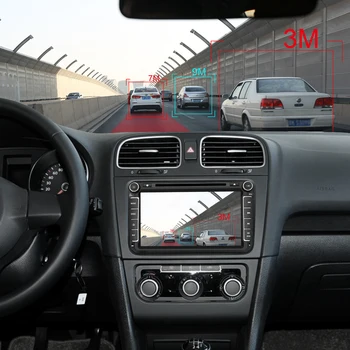 Isudar 2 Din Auto Radio Android 9 Za VW/Golf/Tiguan/Škoda/Fabia/Rapid/Sedež/Leon Avto Večpredstavnostna GPS Jedro Octa ROM 32GB Fotoaparat, FM