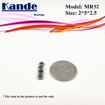 Kande Ležaji 10PCS MR52ZZ MR52Z MR52 Z MR52 ZZ MR52 Miniaturni Kroglični Ležaj 2x5x2.5 mm