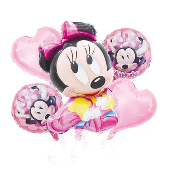 Komplet Disney Mickey Zamrznjene Princesa Sophia Minnie Spider-Man Risanka Aluminija Balon Komplet Rojstni Dan Dekoracijo
