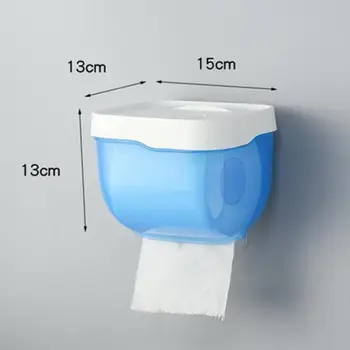 Kopalnica Toaletni Papir Držalo za brisačo Wall Mount Plastični WC Toaletni Papir Držalo z Polica za Omaro Papir Škatla za Shranjevanje
